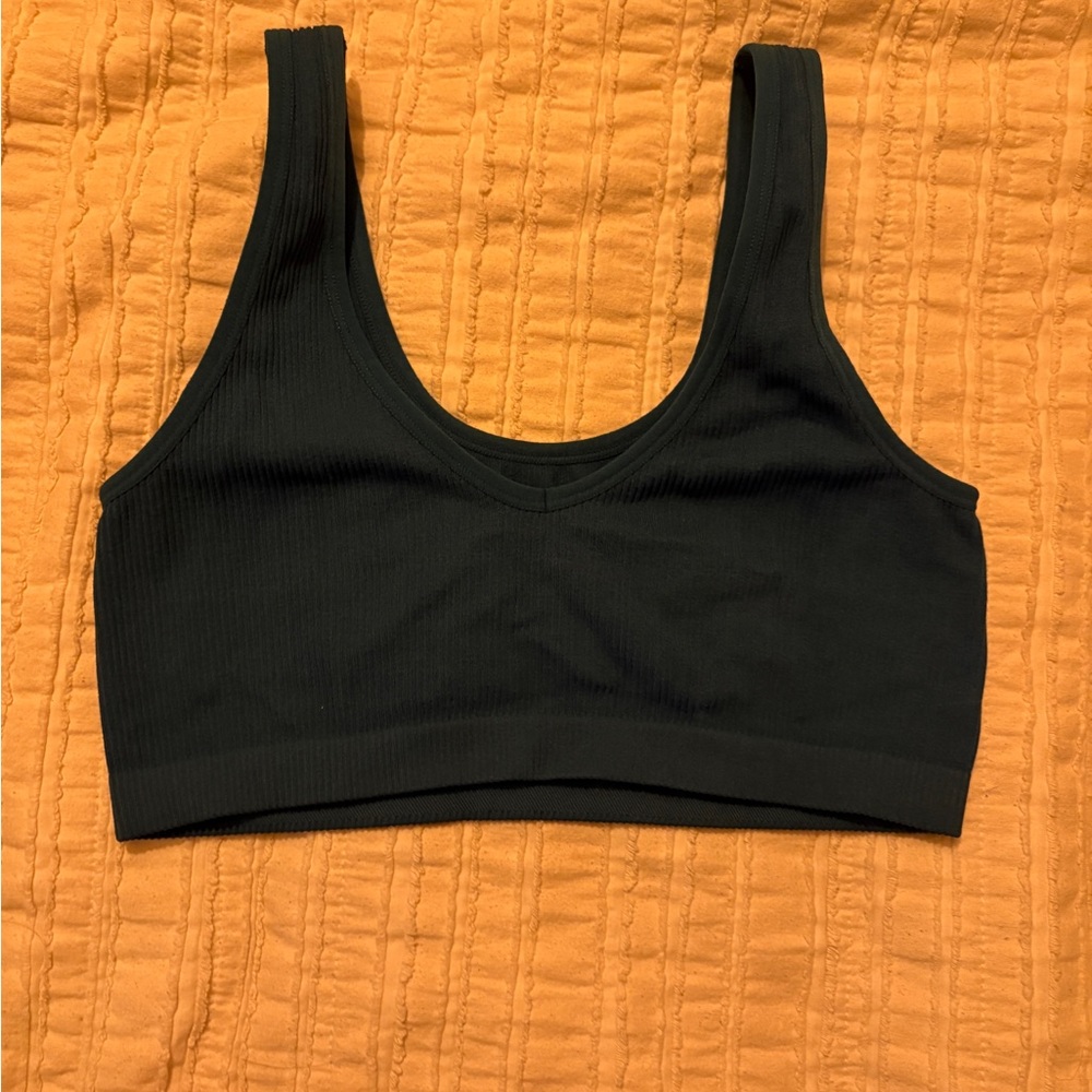 Colsie Women's Blue Ribbed Tank Top